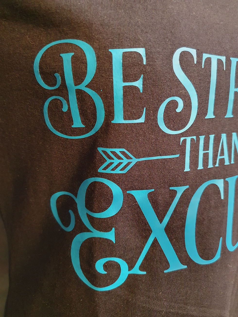 Thumbnail: Be Stronger Than Your Excuses Jade Green Inspiration T-Shirt 