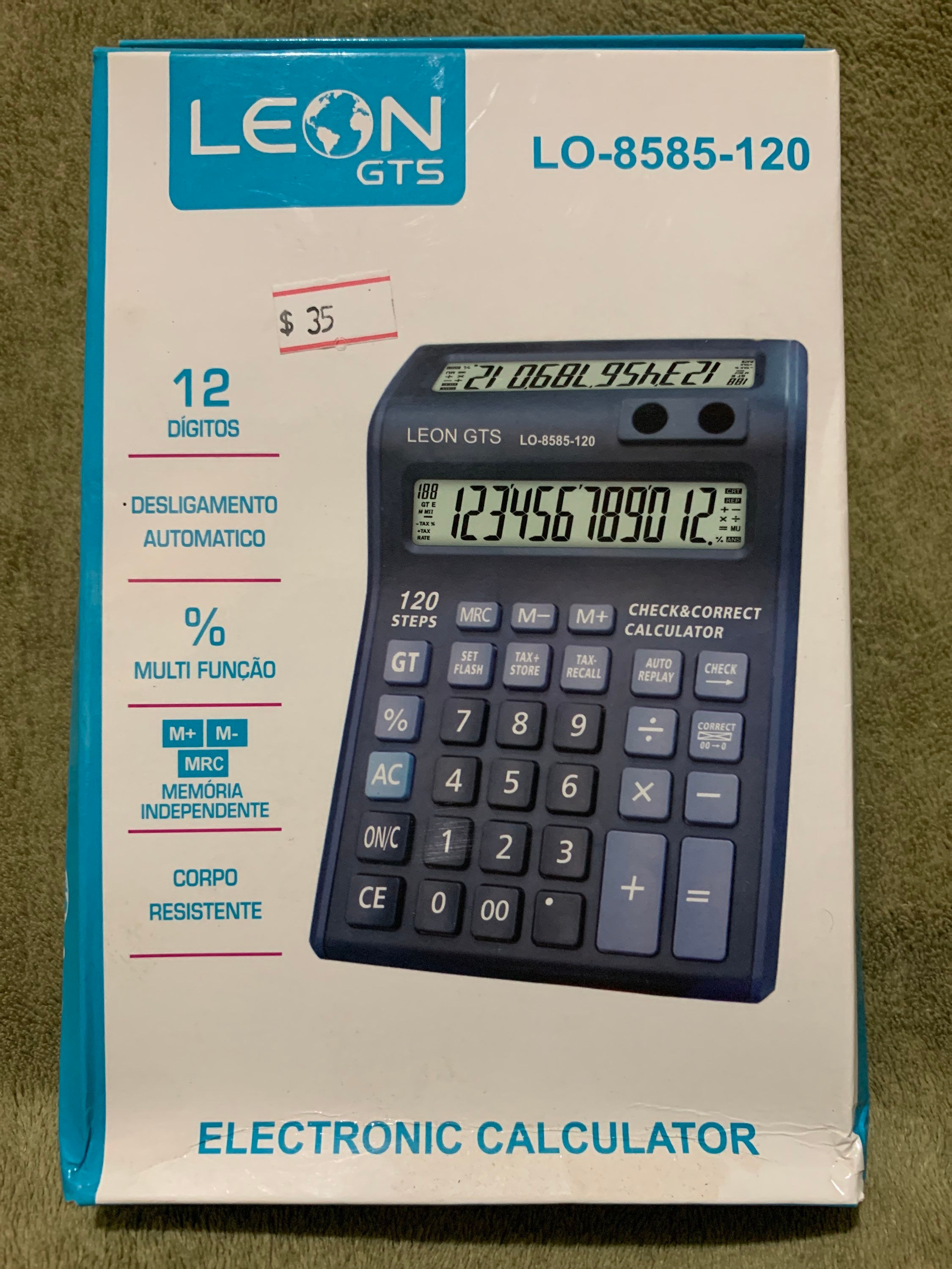 Calculadora Eletrônica 12 Dígitos Leon