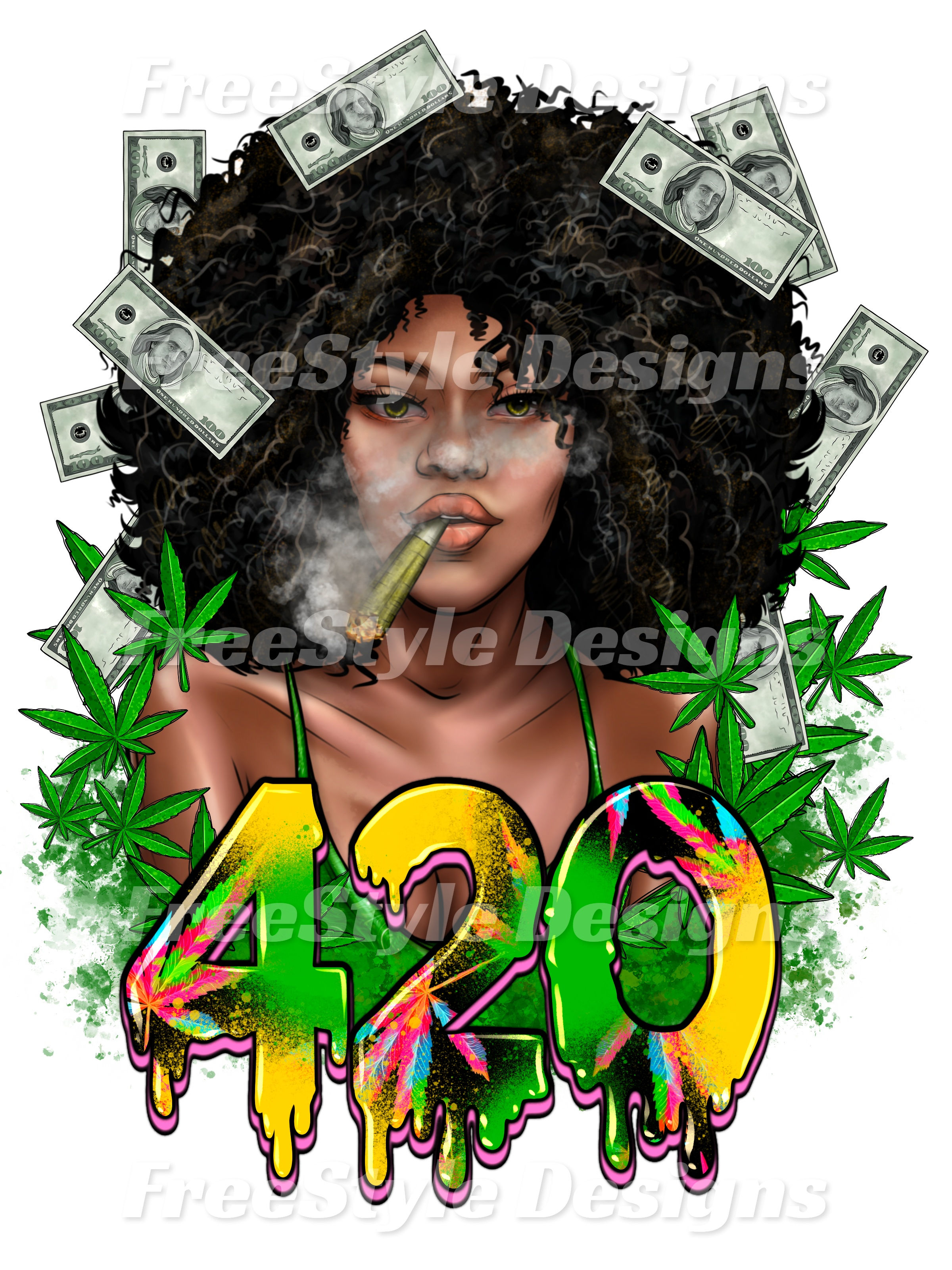 420 Afro Woman 1