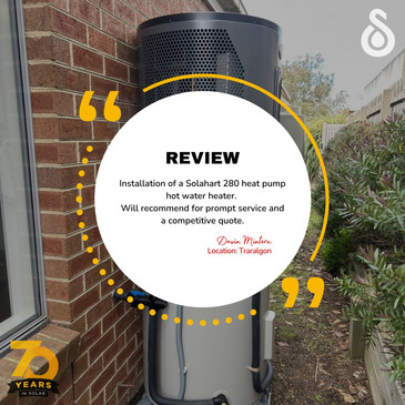 Review on Solahart Traralgon install