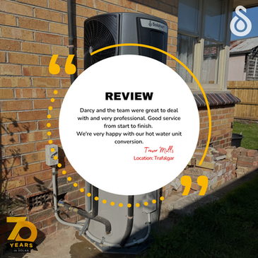 Review on Solahart Trafalgar install