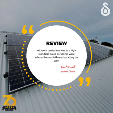 Review on Solahart Cowes install