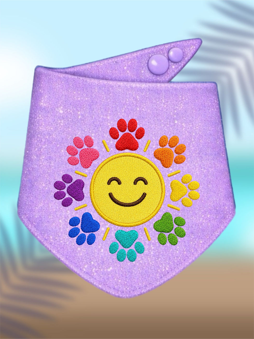 Thumbnail: Sunshine and Smiles Embroidered Bandanas