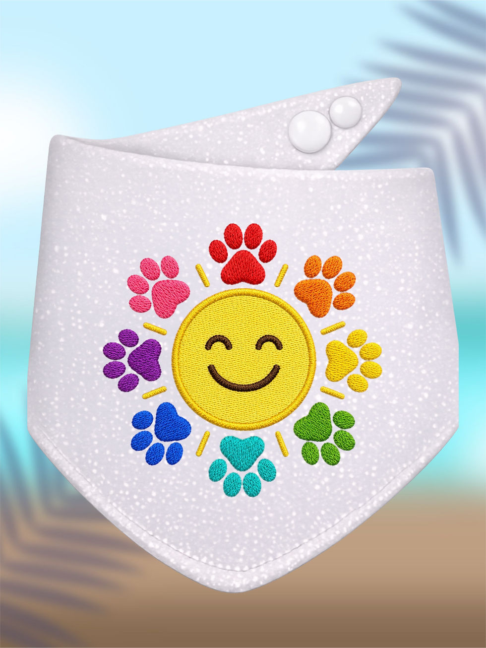 Thumbnail: Sunshine and Smiles Embroidered Bandanas