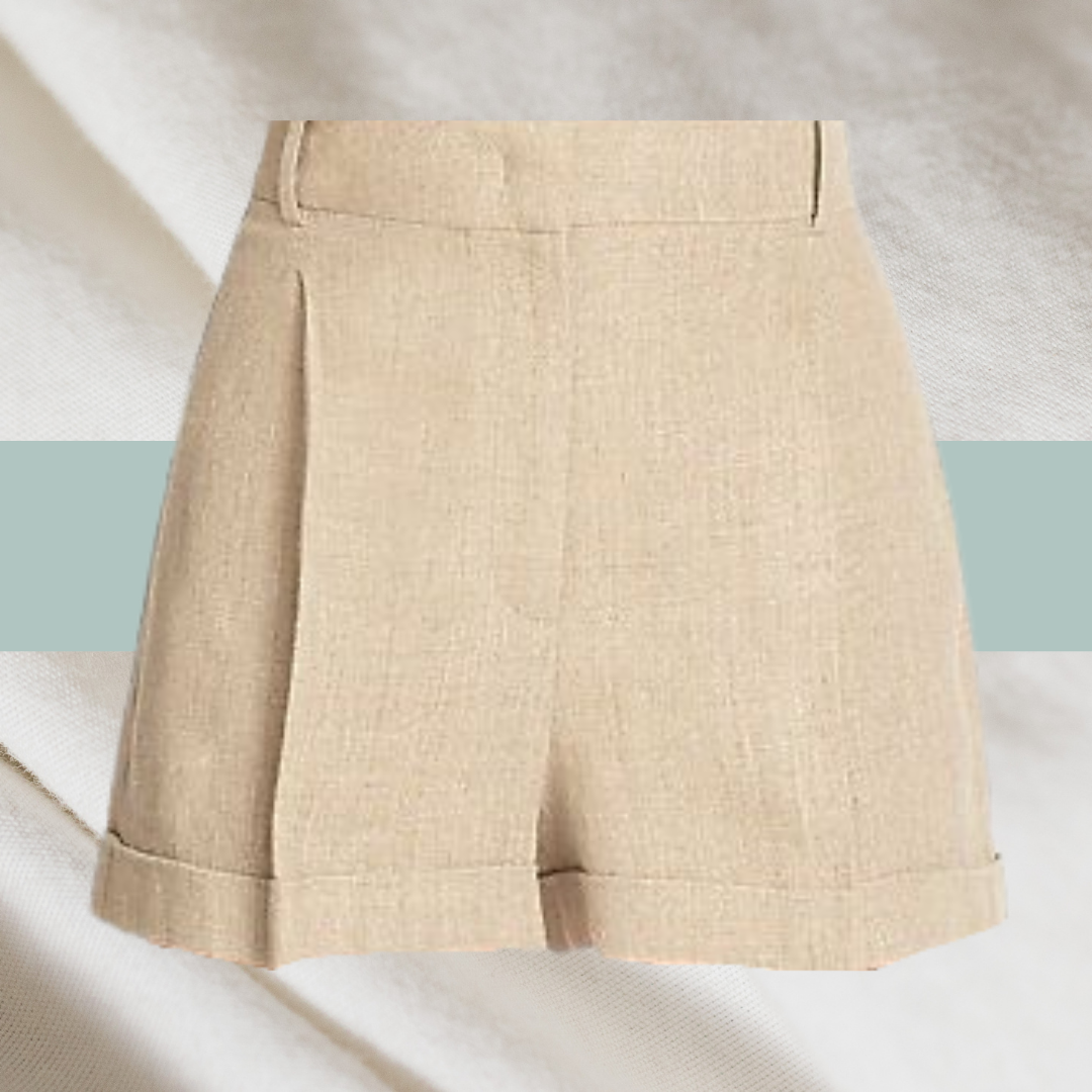 Linen Pleated shorts