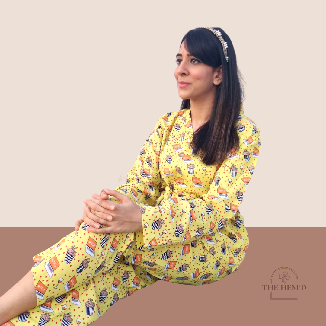 Netflix & chill belted lounge set