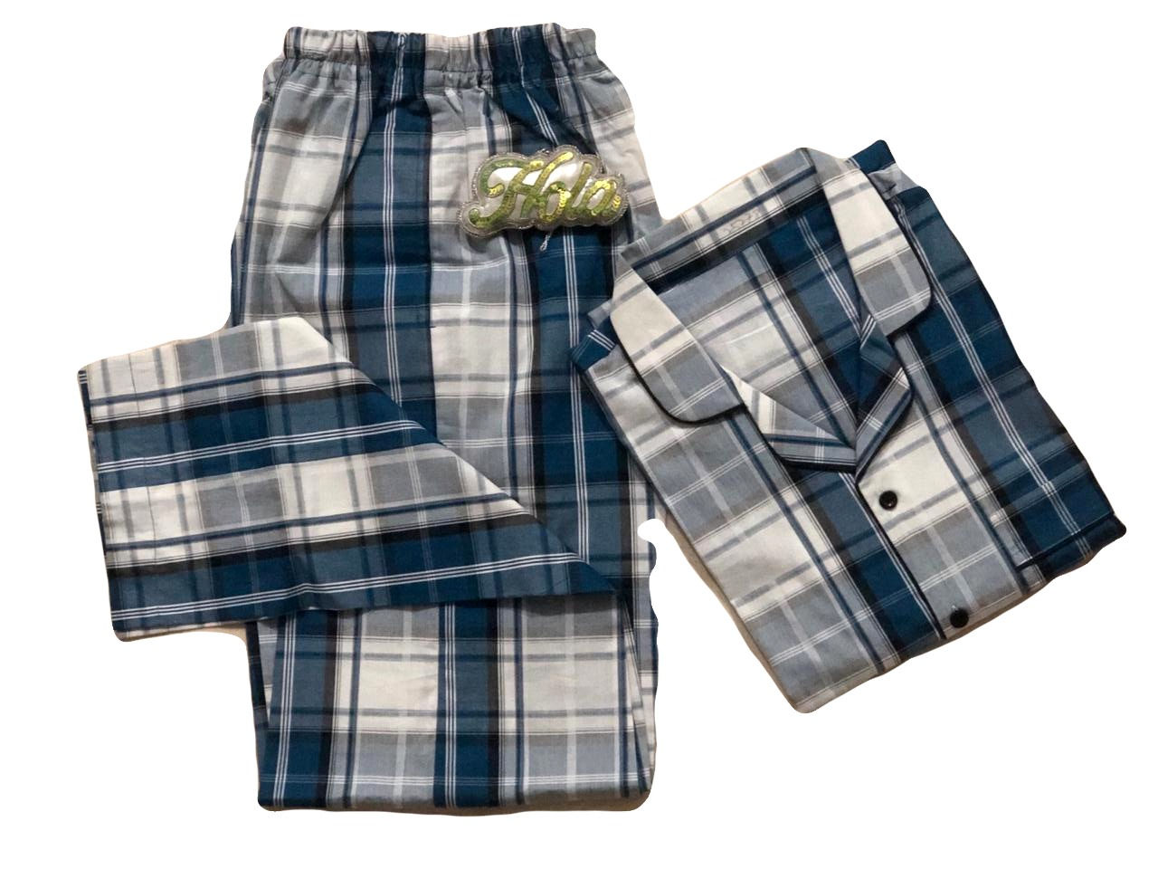 Blue Plaid - Lounge Set