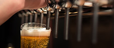 Beer on tap