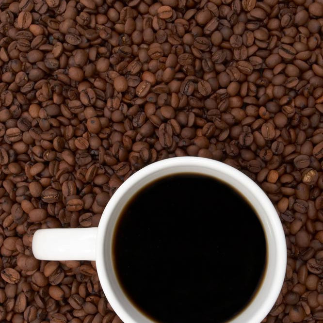Coffee Cup and Beans