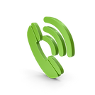 Incoming Call Symbol Green