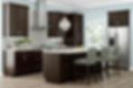 Thumbnail: Dark brown shaker cabinets in Pepper Shaker