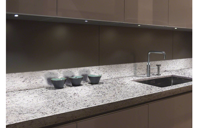 Thumbnail: Dallas White Granite kitchen countertop