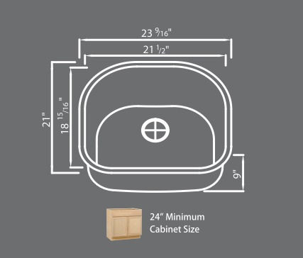 Thumbnail: D Shape Sink undermount