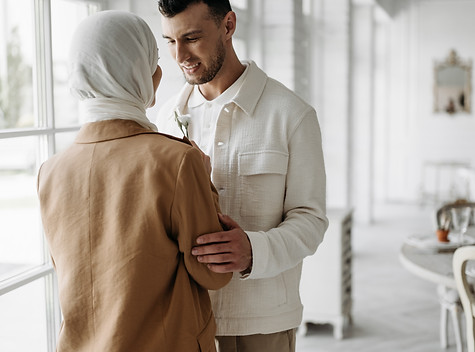 Happy Muslim couple