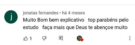 comentários dos vídeos de Marcelo Bastos no Youtube