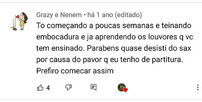 comentários dos vídeos de Marcelo Bastos no Youtube