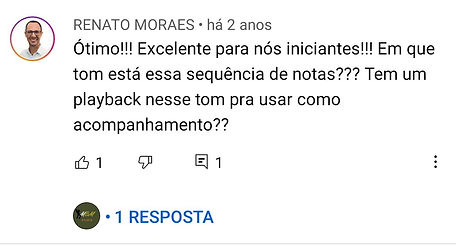 comentários dos vídeos de Marcelo Bastos no Youtube