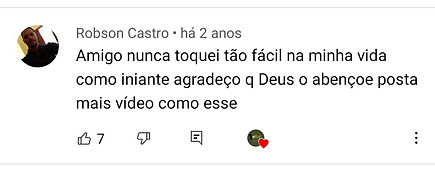 comentários dos vídeos de Marcelo Bastos no Youtube
