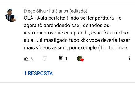 comentários dos vídeos de Marcelo Bastos no Youtube