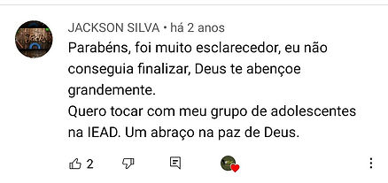comentários dos vídeos de Marcelo Bastos no Youtube