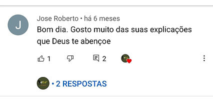 comentários dos vídeos de Marcelo Bastos no Youtube 