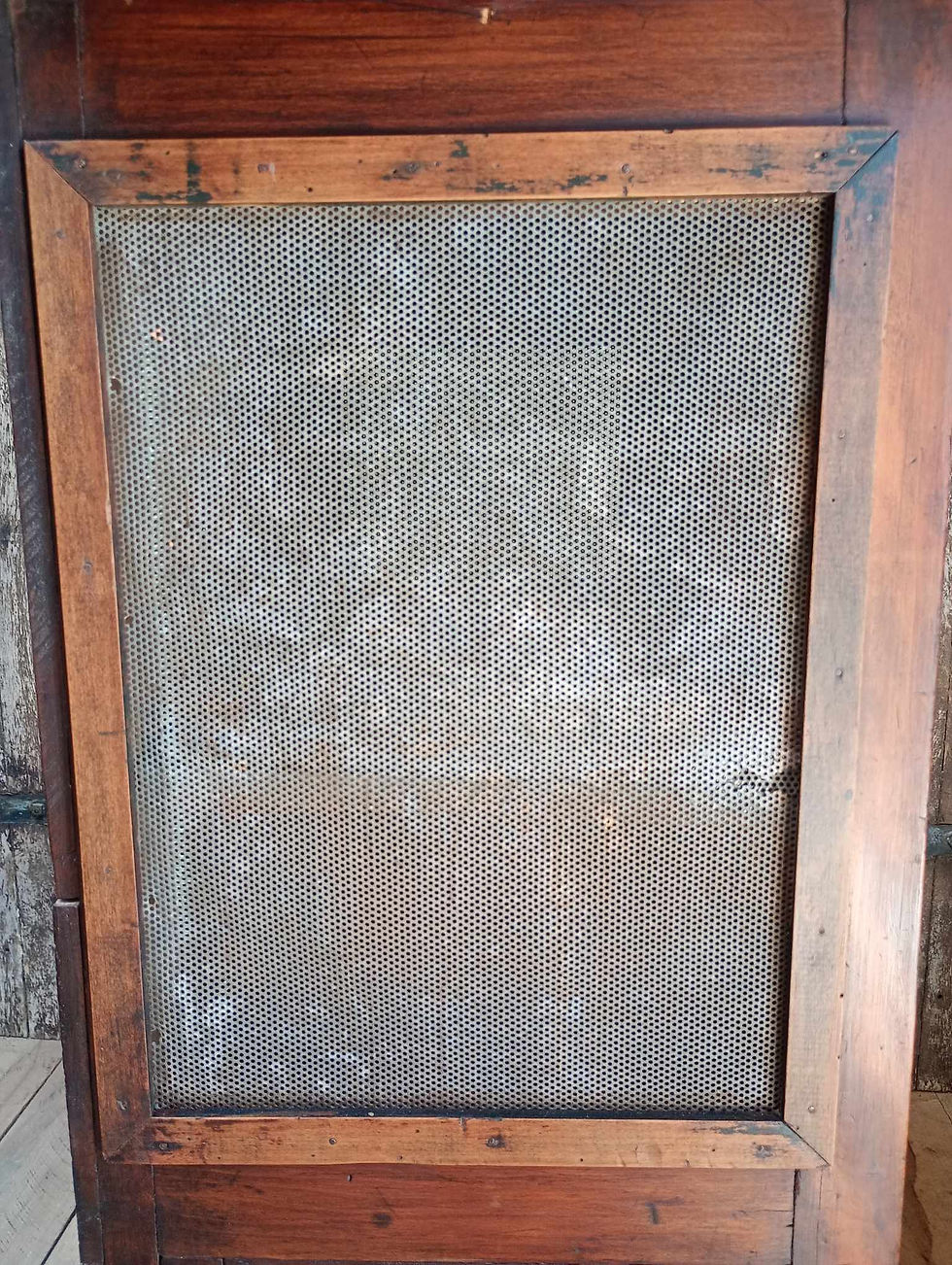 Thumbnail: Antique pine, original patina, kitchen meat safe, cupboard