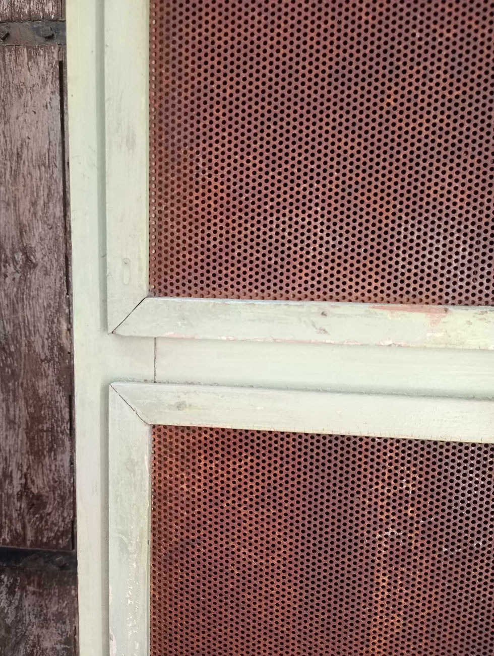 Thumbnail: Rare style, tall Antique kitchen food / meat safe, pantry cupboard