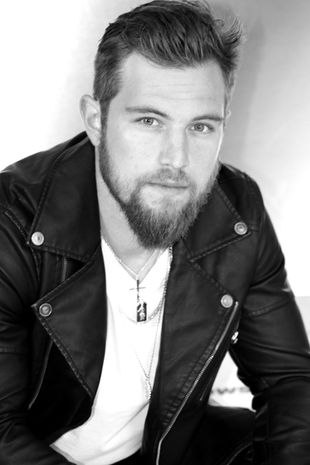 Men's grooming and skin prep for a black and white headshot