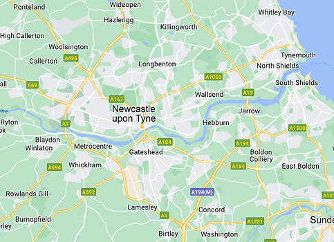 L.M. Plastering Services Map North East England.