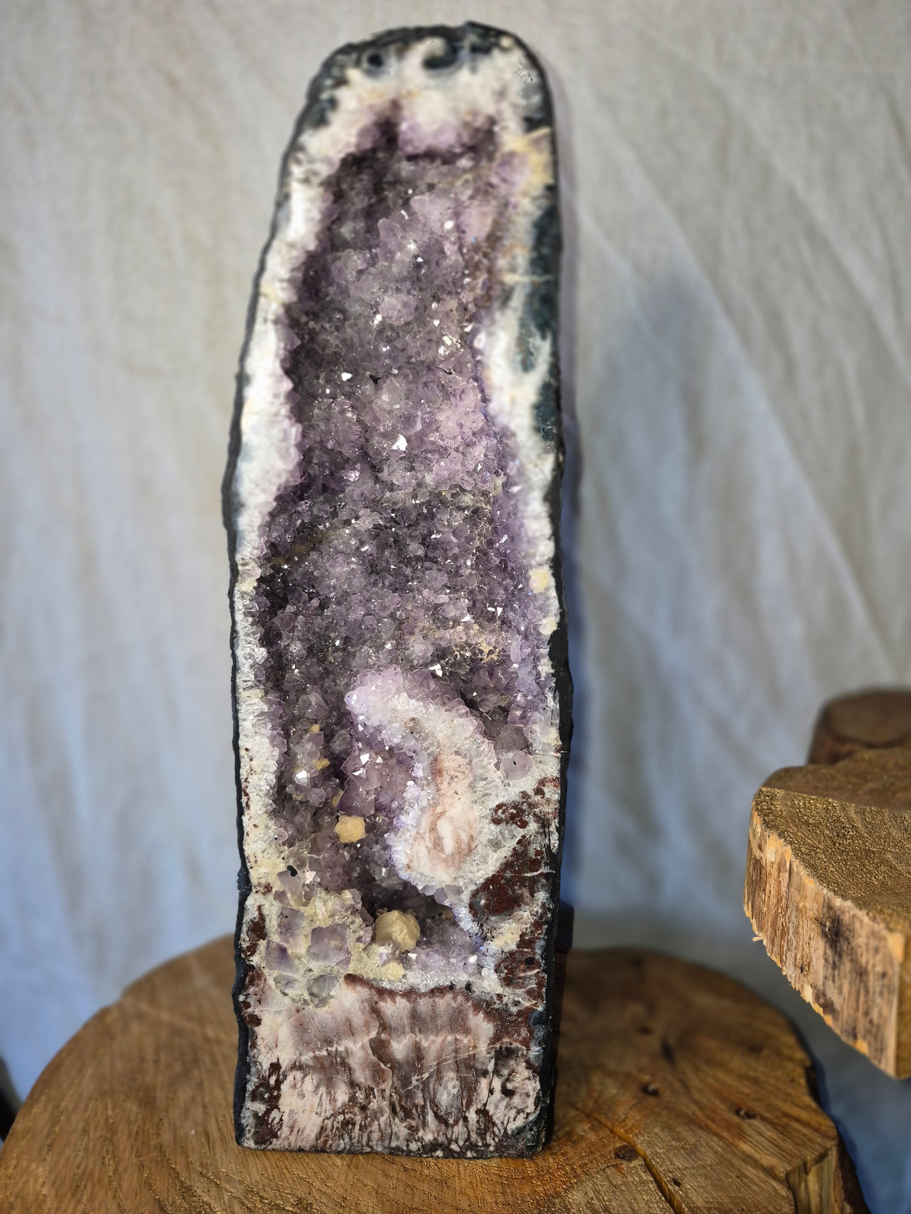 Amethyst with Pink Amethyst Cathedral