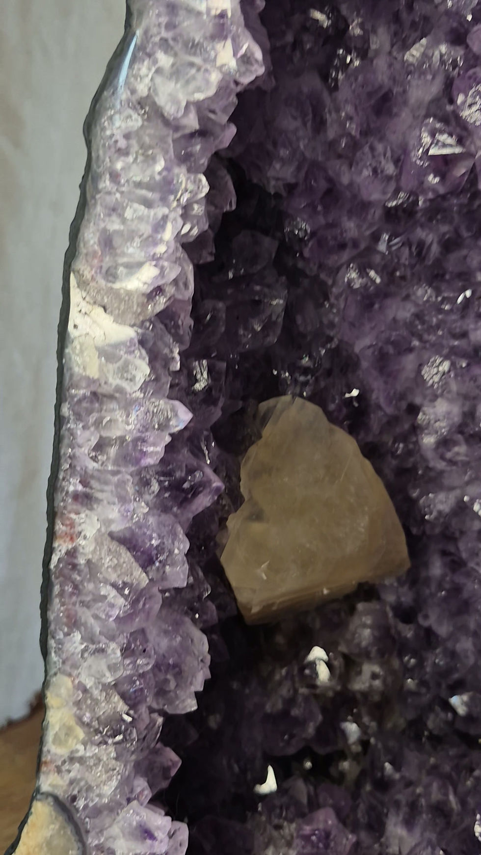 Thumbnail: Amethyst with Calcite Formation Cathedral