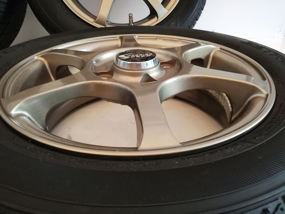 サムネイル： 軽自動車用　155/65R13 ノーマルタイヤ x SUPERIDOR SPEED アルミホイール 4本セット (G-305)