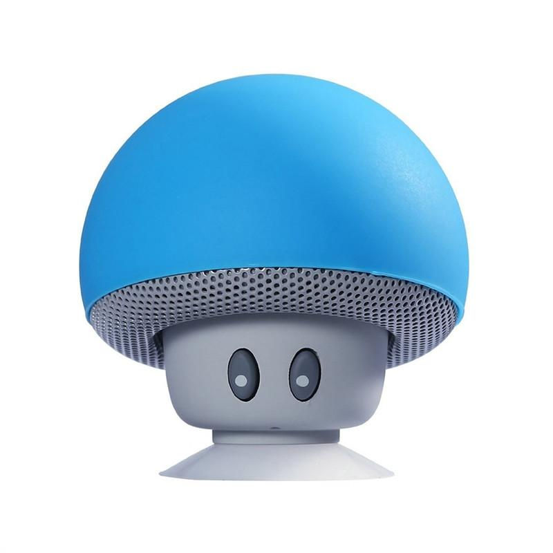 Thumbnail: Portable Wireless Mushroom Bluetooth Speakers with Built-in Mic and