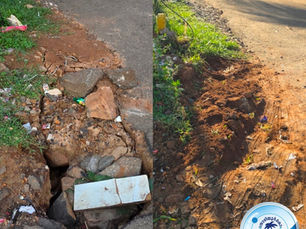 സുനേന നഗറിൽ അപകടാവസ്ഥയിലായിരുന്ന കുഴി മൂടി
