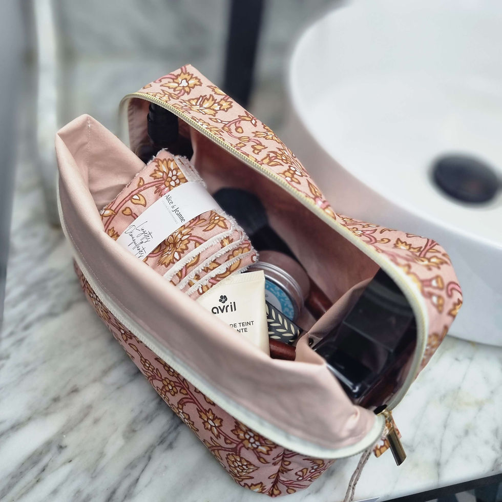 Miniature : Maxi trousse panier Bicolore Gaïa/Rosa