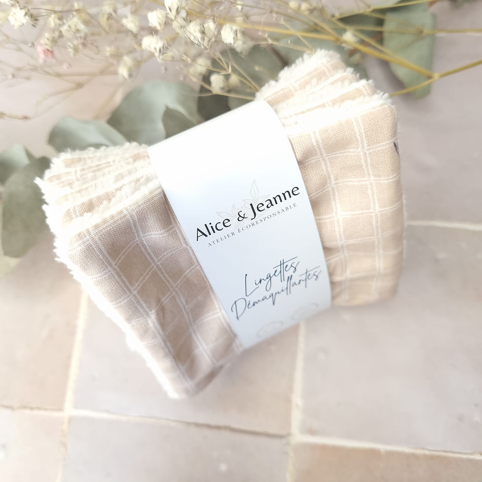 Miniature : Lingettes lavables Mathilde