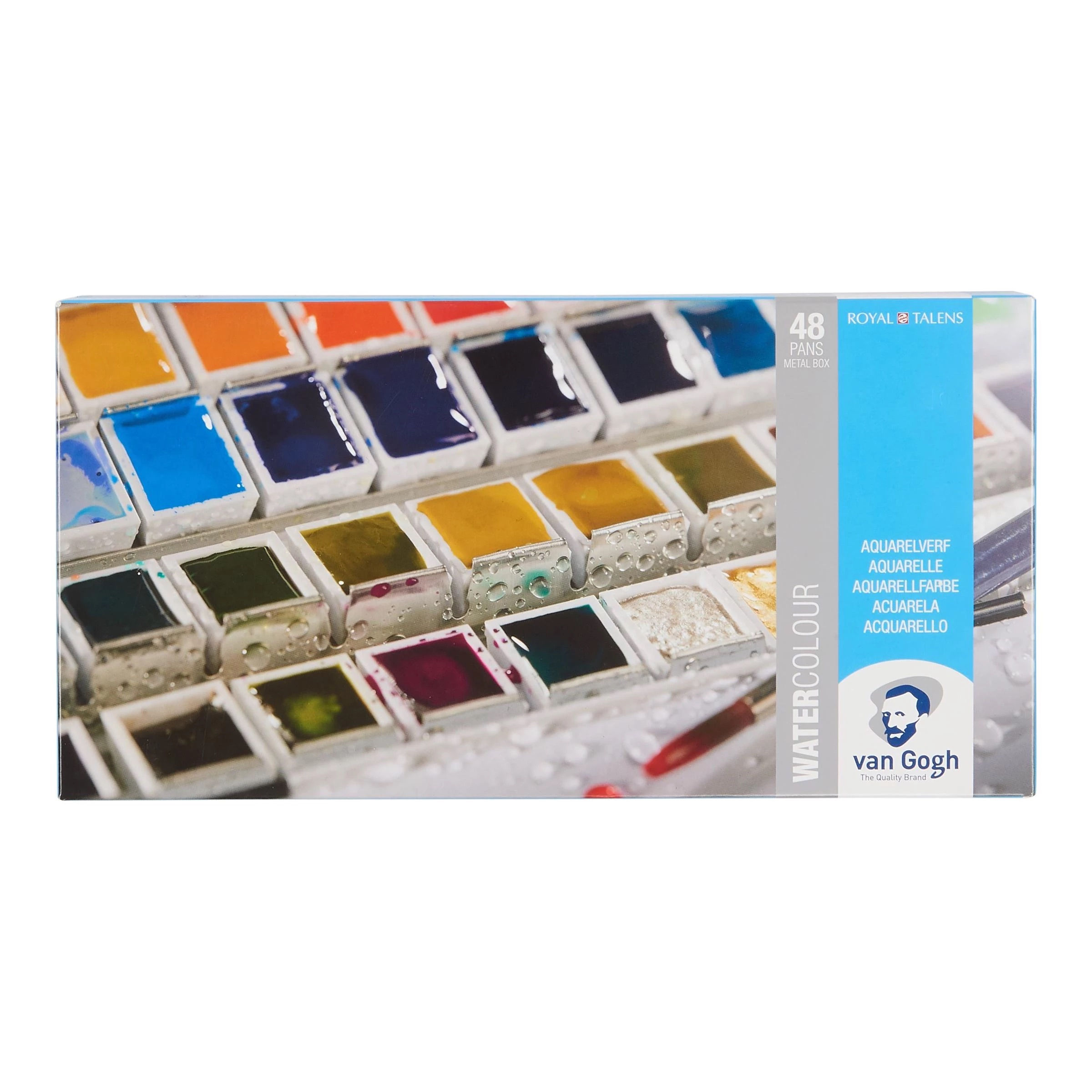 VAN GOGH Aquarelle boite métal de 48 godets
