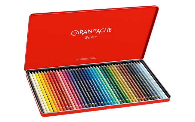 Miniature : CARAN D'ACHE Crayons de couleur Pablo - Boîte en métal 40 couleurs