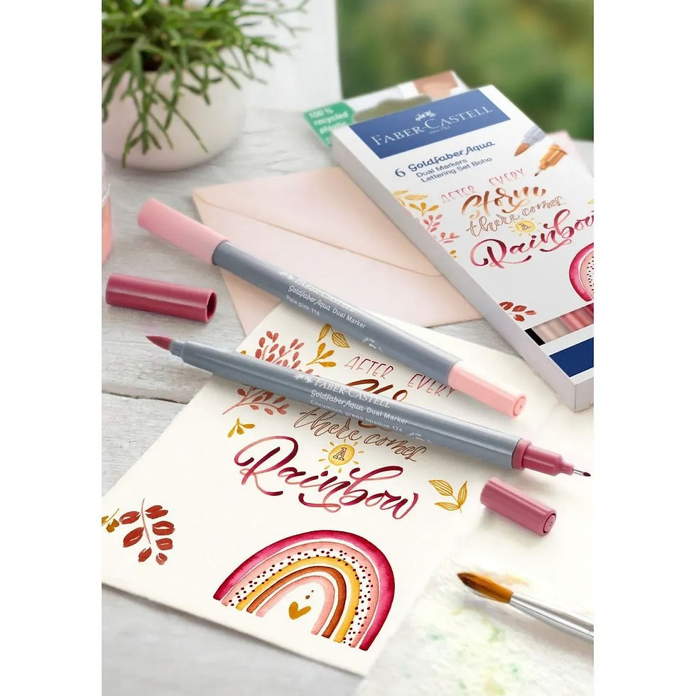 Miniature : FABER CASTELL Goldfaber Aqua Dual Marker, boîte de 6, BoHo