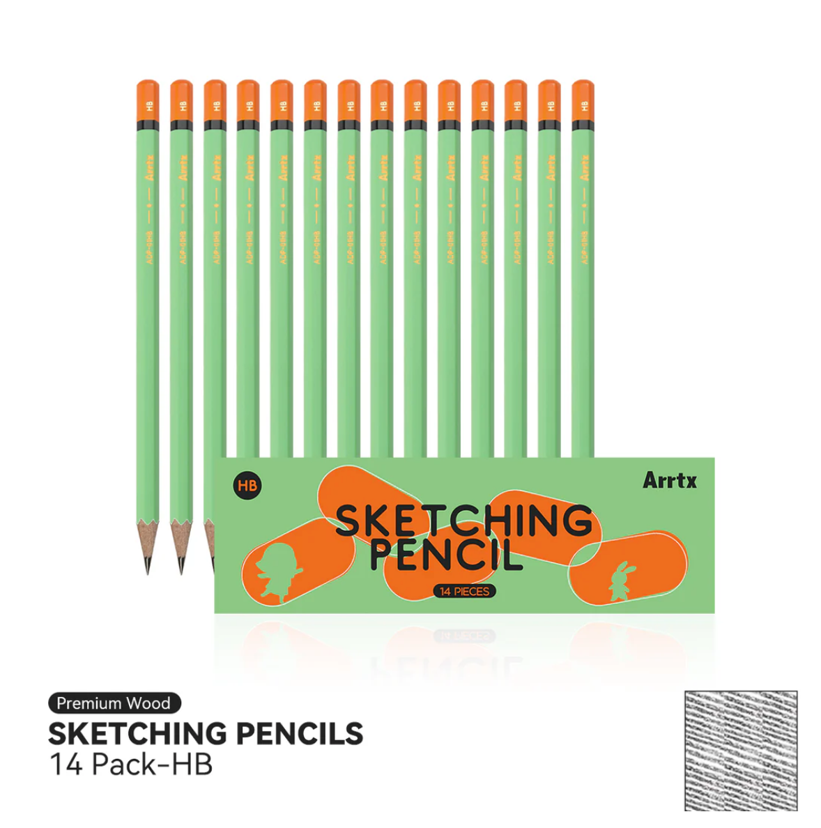 ARRTX 14 Crayons à dessin HB