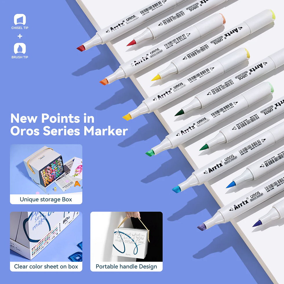 Miniature : ARRTX OROS 80 couleurs, feutres à alcool