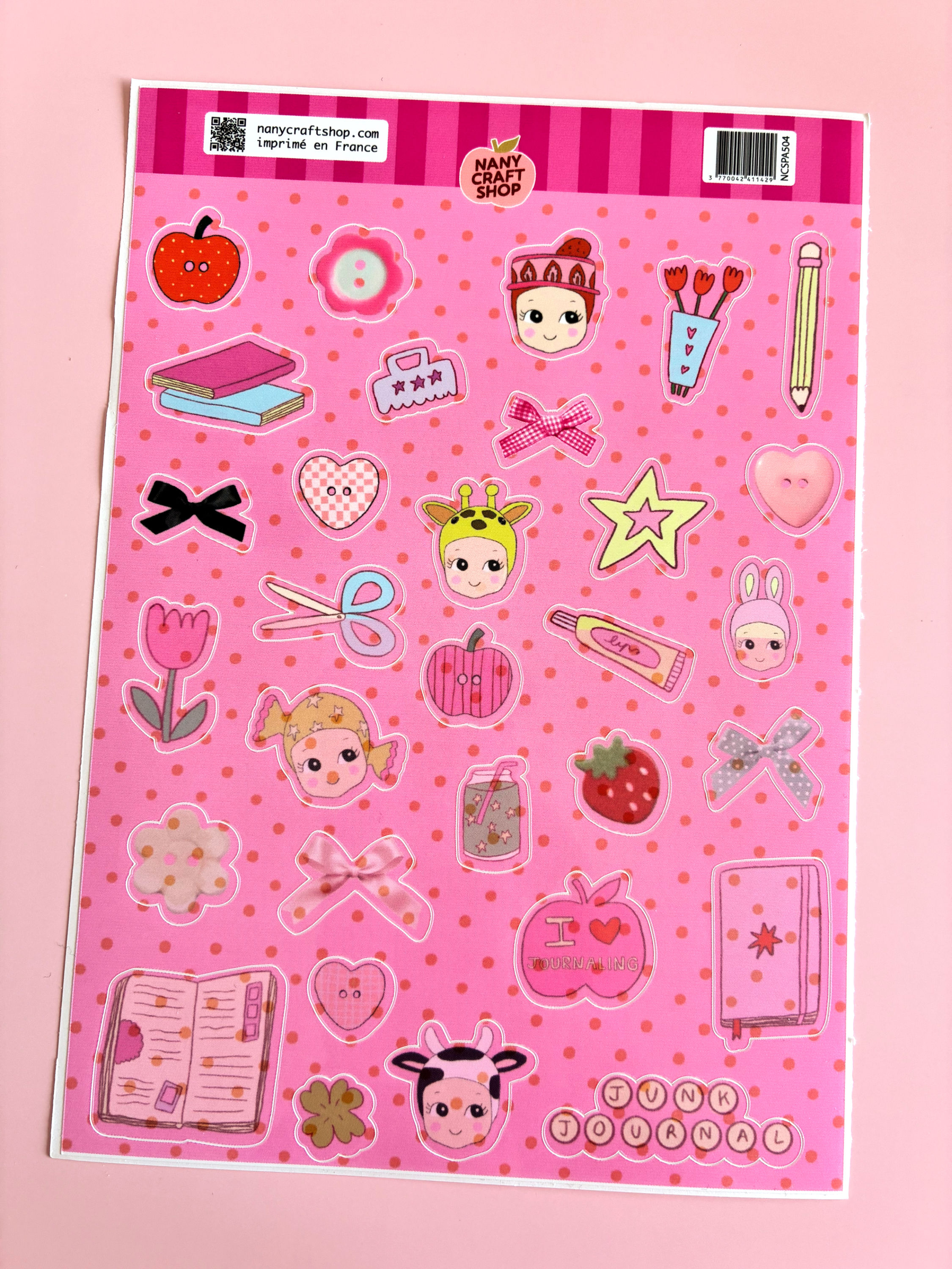 NANY CRAFT SHOP Planche stickers A5