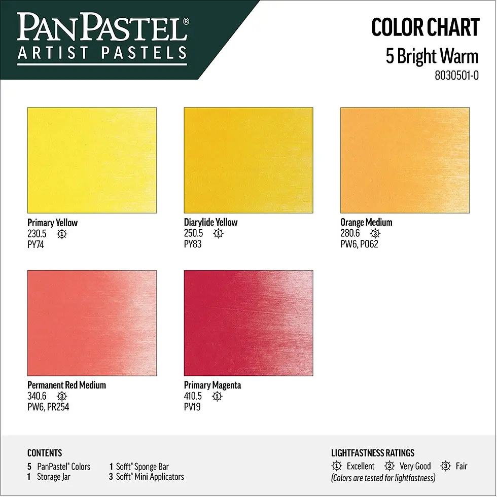 Miniature : PANPASTEL Set 5 couleurs Helder Warm