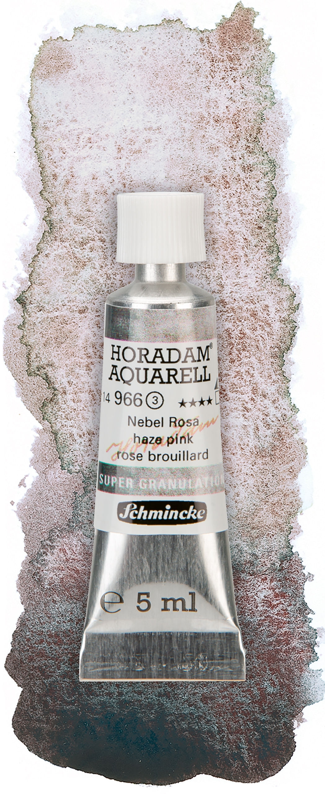 SCHMINCKE Aquarelle Super Granulation Horadam tube de 5 ml 966 rose brouillard