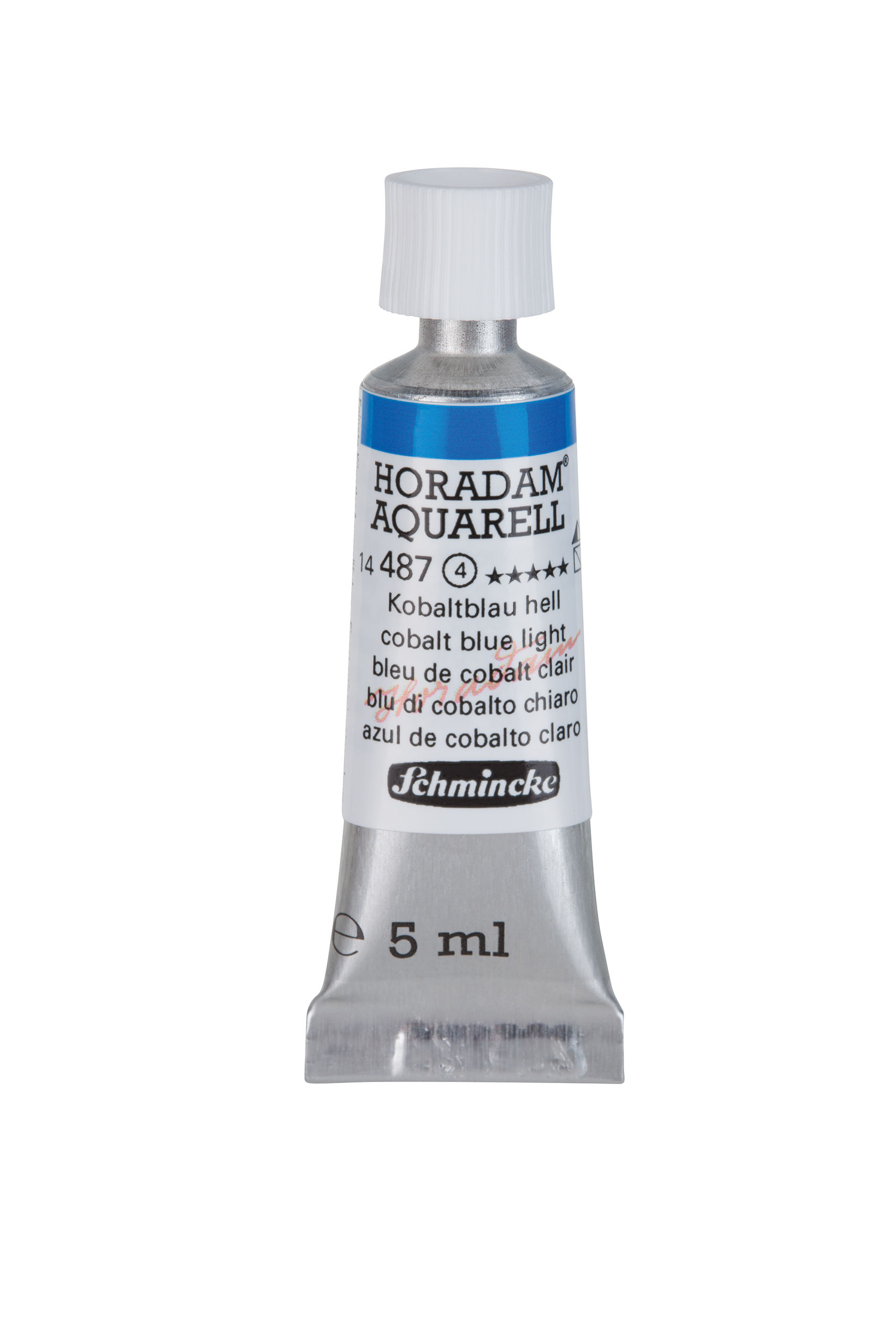 SCHMINCKE Aquarelle Horadam tube de 5 ml 487 bleu de cobalt clair