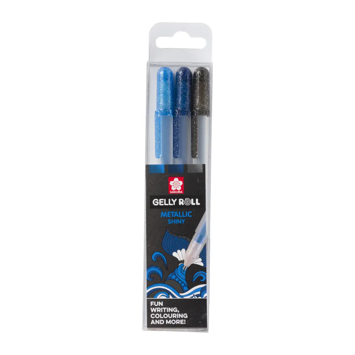 SAKURA Gelly Roll - Set de 3 stylos gel métalliques Ocean