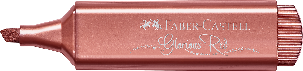 Miniature : FABER CASTELL Surligneur métallique Glorious red