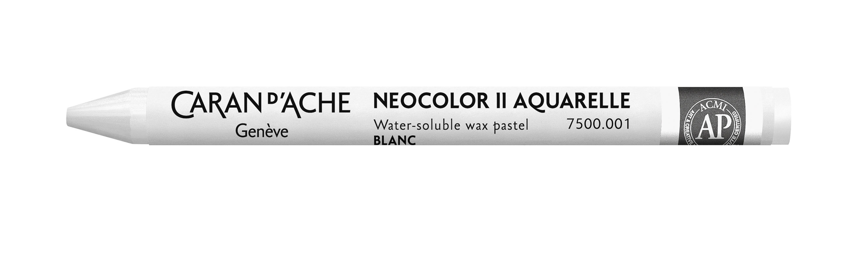 CARAN D'ACHE Pastels aquarellables NEOCOLOR II - 001 Blanc