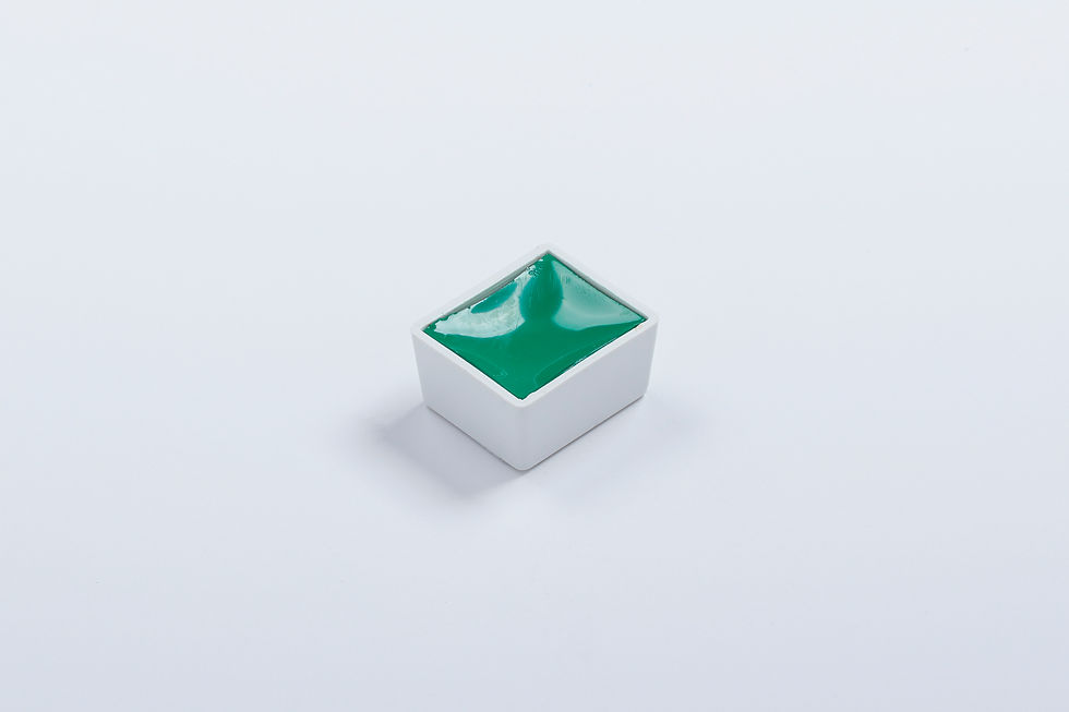 Miniature : BLOCKX Aquarelle extra-fine demi-godet - Vert de cobalt