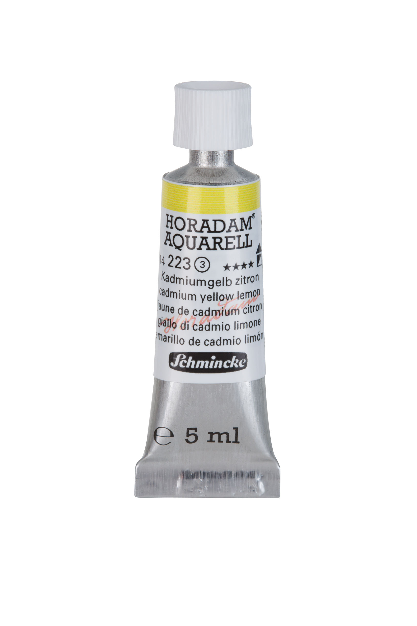 SCHMINCKE Aquarelle Horadam tube de 5 ml 223 jaune de cadmium citron